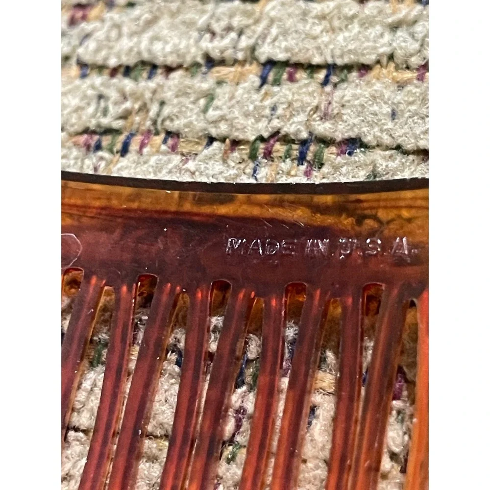 Goody Vintage Hair Combs Set Tortoiseshell‎ Cream USA Made Hair Accessories Lot